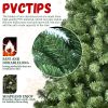 7ft Pre-Lit PVC Christmas Tree with 400 UL Lights, 1072 Tips, Auto-Unfold Memory Wire