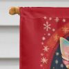 Chihuahua Holiday Christmas House Flag Large Porch Sleeve Pole Decorative Outside Yard Banner Artwork Wall Hanging, Polyester, House Size, Multicolor