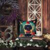 Black Toy Poodle Christmas Throw Pillow Machine Washable, Indoor Outdoor Decorative Pillow for Couch, Bed or Patio, 14Hx14W