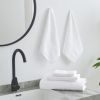 2 Bath Towels 2 Hand Towels 2 Washcloths, Highly Absorbent Towels for Bathroom, Gym, Hotel (White)