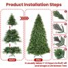 4ft PE/PVC Hybrid Automatic Tree Steel Wire + Wire Artificial Christmas Tree