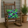 Wisconsin Wood Violets in Watercolor Throw Pillow Machine Washable, Indoor Outdoor Decorative Pillow for Couch, Bed or Patio, 18Hx18W
