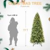 7ft PE/PVC Mixed Automatic Christmas Tree With Lights Xmas Decoration luxury Artificial Christmas Tree