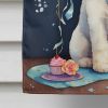 Bichon Frise Happy Birthday House Flag Large Porch Sleeve Pole Decorative Outside Yard Banner Artwork Wall Hanging, Polyester, House Size, Multicolor
