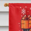 Beagle Holiday Christmas House Flag Large Porch Sleeve Pole Decorative Outside Yard Banner Artwork Wall Hanging, Polyester, House Size, Multicolor