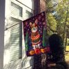 Corgi Holiday Christmas House Flag Large Porch Sleeve Pole Decorative Outside Yard Banner Artwork Wall Hanging, Polyester, House Size, Multicolor