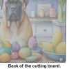 NEW Decorating Easter Bullmastiff Glass Cutting Board Decorative Tempered Glass Kitchen Cutting and Serving Board Large Size Chopping Board