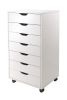 Halifax Cabinet for Closet / Office; 7 Drawers; White