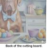 NEW Decorating Easter Dogue de Bordeaux Glass Cutting Board Decorative Tempered Glass Kitchen Cutting and Serving Board Large Size Chopping Board