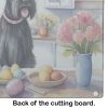 Decorating Easter Giant Schnauzer Glass Cutting Board Decorative Tempered Glass Kitchen Cutting and Serving Board Large Size Chopping Board