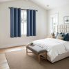 Stone Blue Blackout Curtains for Bedroom Living Room 63 Inches Long 2 Panels
