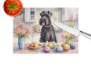 Decorating Easter Giant Schnauzer Glass Cutting Board Decorative Tempered Glass Kitchen Cutting and Serving Board Large Size Chopping Board