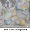 NEW Decorating Easter Saint Bernard Glass Cutting Board Decorative Tempered Glass Kitchen Cutting and Serving Board Large Size Chopping Board