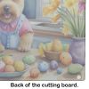 Decorating Easter Norfolk Terrier Glass Cutting Board Decorative Tempered Glass Kitchen Cutting and Serving Board Large Size Chopping Board