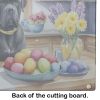 Decorating Easter Cane Corso Glass Cutting Board Decorative Tempered Glass Kitchen Cutting and Serving Board Large Size Chopping Board