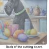 NEW Decorating Easter Kerry Blue Terrier Glass Cutting Board Decorative Tempered Glass Kitchen Cutting and Serving Board Large Size Chopping Board
