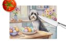 NEW Decorating Easter Tibetan Terrier Glass Cutting Board Decorative Tempered Glass Kitchen Cutting and Serving Board Large Size Chopping Board