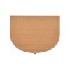 Valentine 24" 2-Drawer Storage Side Table, Natural Brown Beech Wood