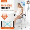 400lbs Shower Chair Bath Stool Seat Height Adjustable for Bathtub Shower