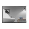 36x24inch Black Rectangular Bathroom Mirror Square Angle Metal Frame Wall Mounted Hanging Plates Wall Mount Mirror For Bathroom(Horizontal & Vertical)