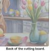NEW Decorating Easter Redbone Coonhound Glass Cutting Board Decorative Tempered Glass Kitchen Cutting and Serving Board Large Size Chopping Board