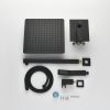 Matte Black Shower Set System Bathroom Luxury Rain Mixer Shower Combo