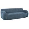 U_Style 81.5" Minimalist Compression Sofa, Curved Design, 3-Seater Casual Sofa for Living Rooms, Bedrooms, and Apartments
