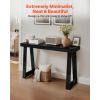 46 in Console Table, Modern Desk Behind the Couch, Wooden Rectangle Entrance Desk, Narrow Long Sofa Table Accent Stand for Hallway, Bedroom