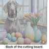 NEW Decorating Easter Weimaraner Glass Cutting Board Decorative Tempered Glass Kitchen Cutting and Serving Board Large Size Chopping Board
