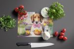 NEW Decorating Easter American Foxhound Glass Cutting Board Decorative Tempered Glass Kitchen Cutting and Serving Board Large Size Chopping Board