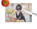 NEW Decorating Easter Portuguese Water Dog Glass Cutting Board Decorative Tempered Glass Kitchen Cutting and Serving Board Large Size Chopping Board