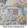 NEW Decorating Easter Rat Terrier Glass Cutting Board Decorative Tempered Glass Kitchen Cutting and Serving Board Large Size Chopping Board