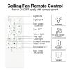 48" YUHAO Modern Contemporary LED Ceiling Fan with Remote Control