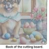 NEW Decorating Easter Tibetan Spaniel Glass Cutting Board Decorative Tempered Glass Kitchen Cutting and Serving Board Large Size Chopping Board