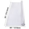 Plastic Table Cover, 36 x 48 Inch 1.5 mm Thick Clear Table Protector, Rectangle PVC Desk Mat, Waterproof & Easy Cleaning Desk Pad Tablecloth