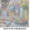 NEW Decorating Easter Brussels Griffon Glass Cutting Board Decorative Tempered Glass Kitchen Cutting and Serving Board Large Size Chopping Board