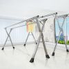 SOGA 2X  2m Portable Standing Clothes Drying Rack Foldable