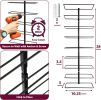 Holds 9 Bottles Ã¢â‚¬â€œ Black Metal Wine Bottle Holder for Wall, Modern Wine Rack for Home Bar, Kitchen