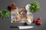 NEW Decorating Easter Tibetan Mastiff Glass Cutting Board Decorative Tempered Glass Kitchen Cutting and Serving Board Large Size Chopping Board