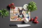 NEW Decorating Easter Manchester Terrier Glass Cutting Board Decorative Tempered Glass Kitchen Cutting and Serving Board Large Size Chopping Board