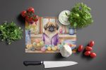 NEW Decorating Easter Pekingese Glass Cutting Board Decorative Tempered Glass Kitchen Cutting and Serving Board Large Size Chopping Board