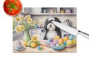 NEW Decorating Easter Havanese Glass Cutting Board Decorative Tempered Glass Kitchen Cutting and Serving Board Large Size Chopping Board