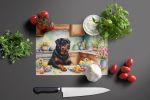 NEW Decorating Easter Rottweiler Glass Cutting Board Decorative Tempered Glass Kitchen Cutting and Serving Board Large Size Chopping Board