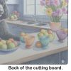 Decorating Easter Black Poodle Glass Cutting Board Decorative Tempered Glass Kitchen Cutting and Serving Board Large Size Chopping Board