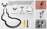 Garage metal wall hanger 8 installation, heavy hook display hanger, used for garden tools water pipe storage tools bearing heavy metal hooks