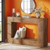 120 Cm Style Console Table with Storage for Entrance Area Wooden Sofa Table for Home Decor