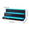 LED Lighted Liquor Bottle Display Bar Shelf RF & App Control 24" 3-Step