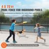 Pool Fence, 4 x 72 FT Pool Fences for Inground Pools, Removable Child Safety Pool Fencing, Easy DIY Installation Swimming Pool Fence