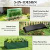 Flower pot box, elevated garden bed, planting box, planting bed, green