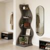 Convenient Shelf,Utilitarian Corner Shelf,Wall Corner Bookshelf